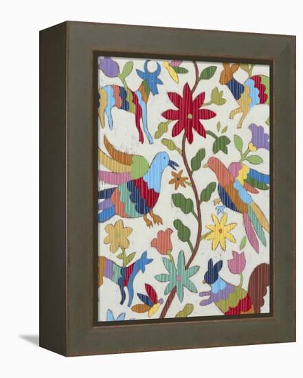 Otomi Embroidery I-Chariklia Zarris-Framed Stretched Canvas