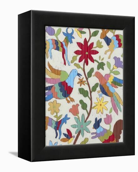 Otomi Embroidery I-Chariklia Zarris-Framed Stretched Canvas