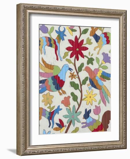 Otomi Embroidery I-Chariklia Zarris-Framed Art Print