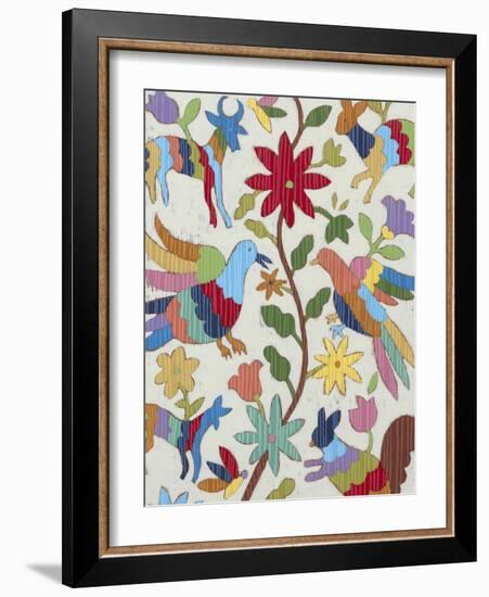 Otomi Embroidery I-Chariklia Zarris-Framed Art Print