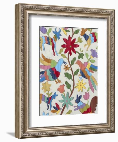 Otomi Embroidery I-Chariklia Zarris-Framed Art Print