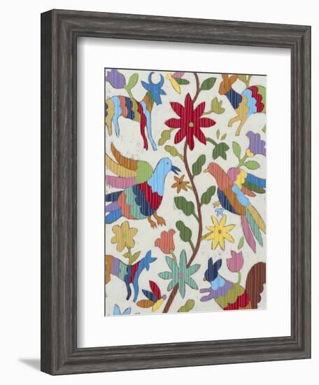 Otomi Embroidery I-Chariklia Zarris-Framed Art Print