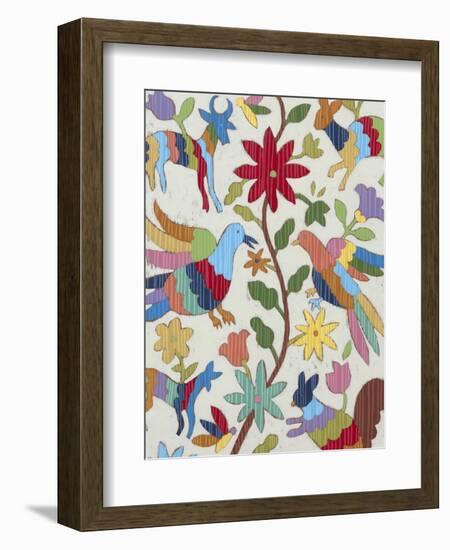 Otomi Embroidery I-Chariklia Zarris-Framed Art Print