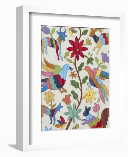 Otomi Embroidery I-Chariklia Zarris-Framed Art Print