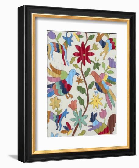 Otomi Embroidery I-Chariklia Zarris-Framed Art Print