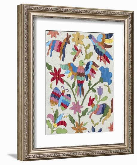 Otomi Embroidery II-Chariklia Zarris-Framed Premium Giclee Print