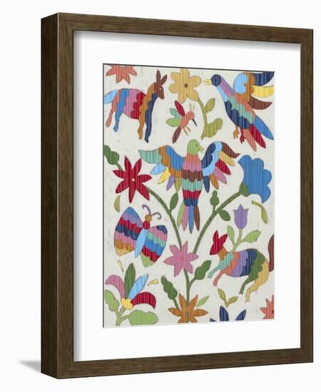 Otomi Embroidery II-Chariklia Zarris-Framed Premium Giclee Print