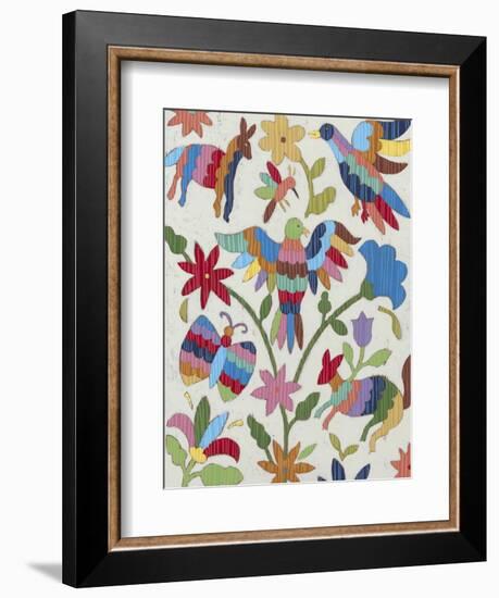 Otomi Embroidery II-Chariklia Zarris-Framed Premium Giclee Print