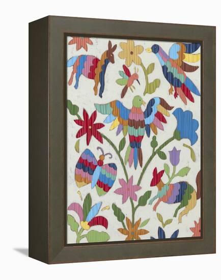 Otomi Embroidery II-Chariklia Zarris-Framed Stretched Canvas