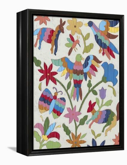 Otomi Embroidery II-Chariklia Zarris-Framed Stretched Canvas