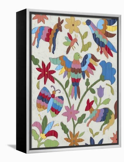 Otomi Embroidery II-Chariklia Zarris-Framed Stretched Canvas