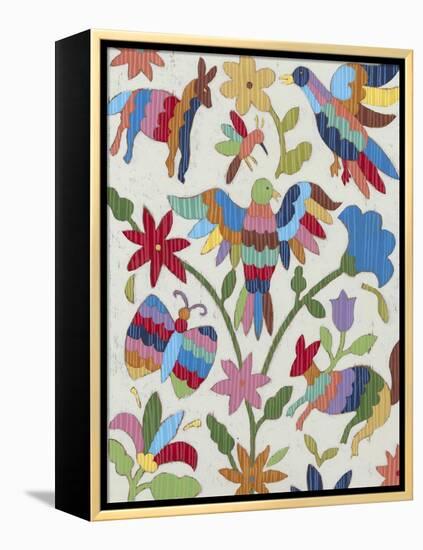 Otomi Embroidery II-Chariklia Zarris-Framed Stretched Canvas