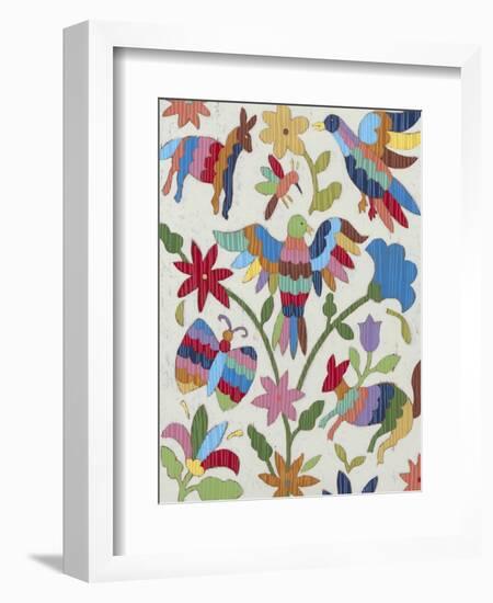 Otomi Embroidery II-Chariklia Zarris-Framed Art Print