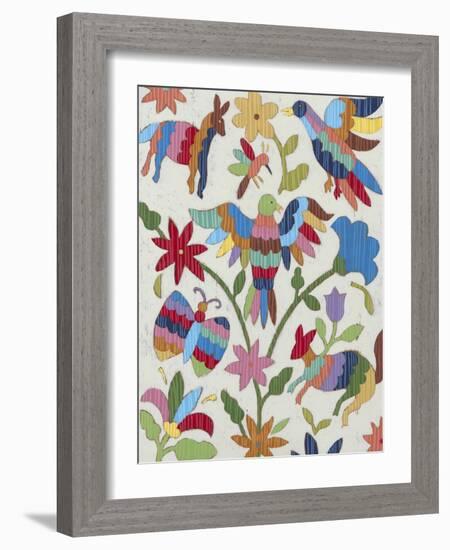 Otomi Embroidery II-Chariklia Zarris-Framed Art Print