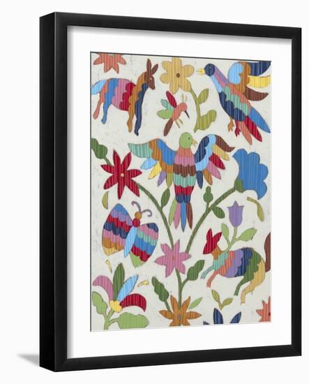 Otomi Embroidery II-Chariklia Zarris-Framed Art Print