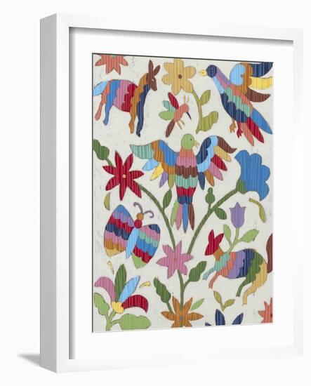 Otomi Embroidery II-Chariklia Zarris-Framed Art Print