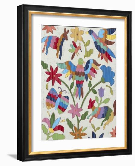 Otomi Embroidery II-Chariklia Zarris-Framed Art Print