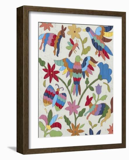 Otomi Embroidery II-Chariklia Zarris-Framed Premium Giclee Print