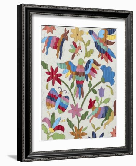 Otomi Embroidery II-Chariklia Zarris-Framed Premium Giclee Print