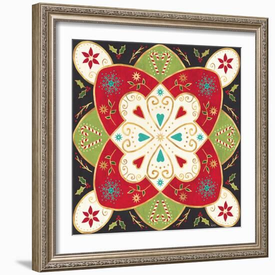 Otomi Holiday XI Black-Veronique Charron-Framed Art Print