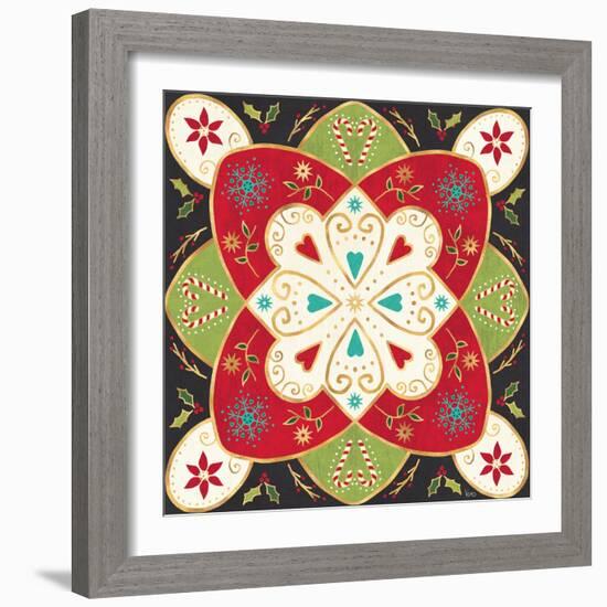 Otomi Holiday XI Black-Veronique Charron-Framed Art Print