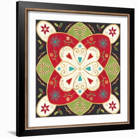 Otomi Holiday XI Black-Veronique Charron-Framed Art Print