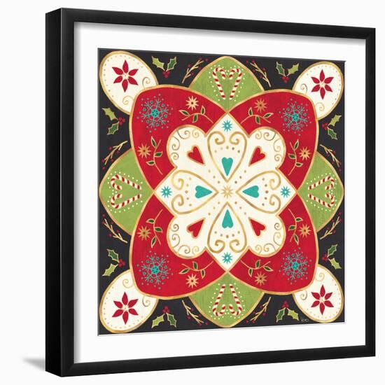 Otomi Holiday XI Black-Veronique Charron-Framed Art Print