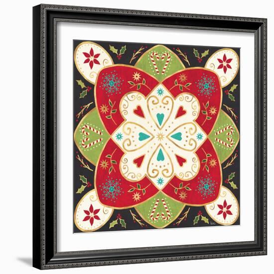 Otomi Holiday XI Black-Veronique Charron-Framed Art Print