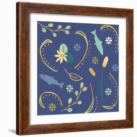 Otomi Lake Step 02B-Veronique Charron-Framed Art Print