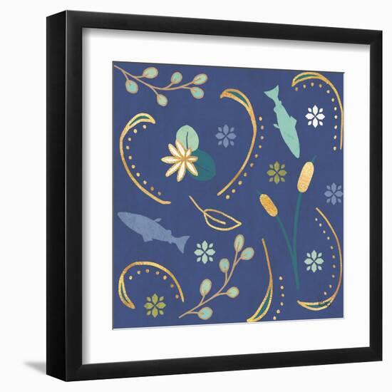 Otomi Lake Step 02B-Veronique Charron-Framed Art Print