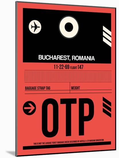 OTP Bucharest Luggage Tag I-NaxArt-Mounted Art Print