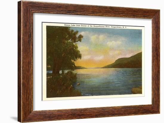 Otsego Lake, Susquehanna River, New York-null-Framed Art Print