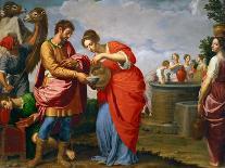 Rebecca and Eliezer at the Well, circa 1626-27-Ottavio Vannini-Mounted Giclee Print