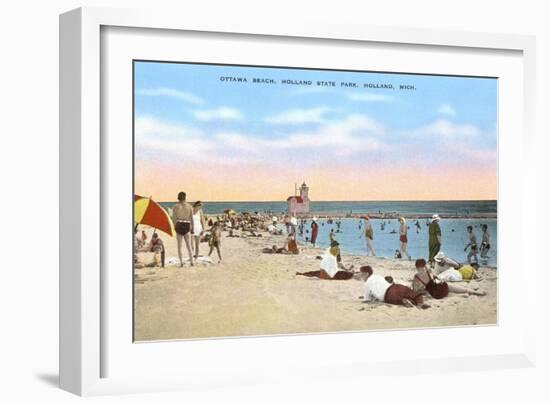 Ottawa Beach, Holland, Michigan-null-Framed Art Print