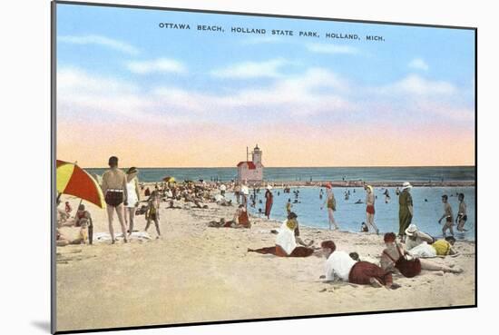 Ottawa Beach, Holland, Michigan-null-Mounted Art Print