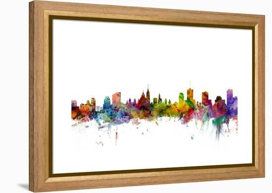 Ottawa Canada Skyline-Michael Tompsett-Framed Stretched Canvas