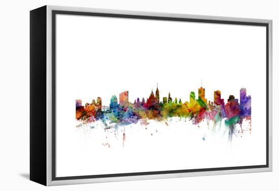 Ottawa Canada Skyline-Michael Tompsett-Framed Stretched Canvas