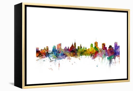 Ottawa Canada Skyline-Michael Tompsett-Framed Stretched Canvas