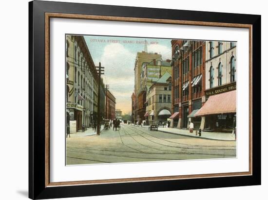 Ottawa Street, Grand Rapids, Michigan-null-Framed Art Print