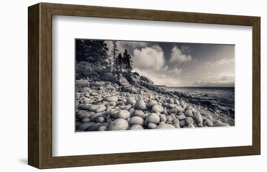 Otter Cliff Coastline-Michael Hudson-Framed Art Print