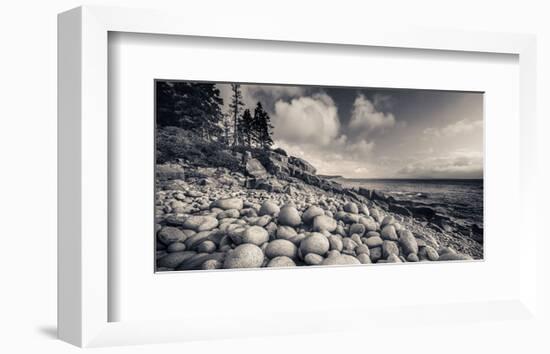 Otter Cliff Coastline-Michael Hudson-Framed Art Print