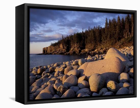 Otter Cliffs Fom Monument Cove, Maine, USA-Jerry & Marcy Monkman-Framed Premier Image Canvas