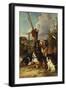 Otter Hounds by a Bridge-Tired Out-John Emms-Framed Giclee Print