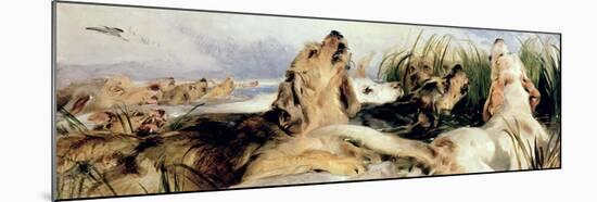 Otter Hounds-Edwin Henry Landseer-Mounted Giclee Print