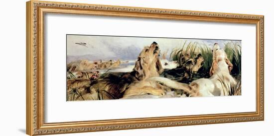 Otter Hounds-Edwin Henry Landseer-Framed Giclee Print