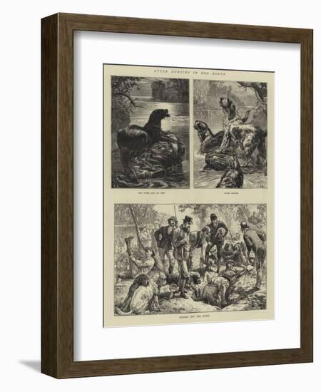 Otter Hunting in the North-Basil Bradley-Framed Giclee Print