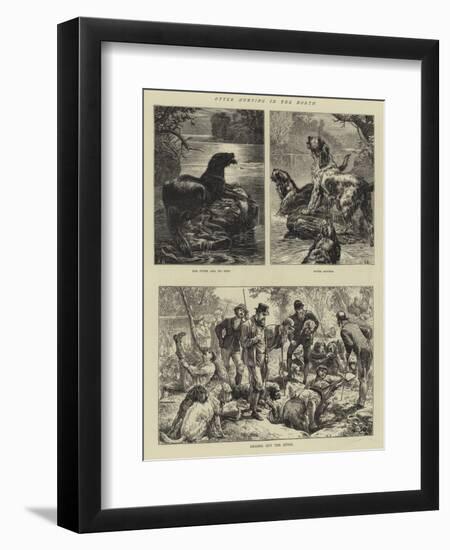 Otter Hunting in the North-Basil Bradley-Framed Giclee Print