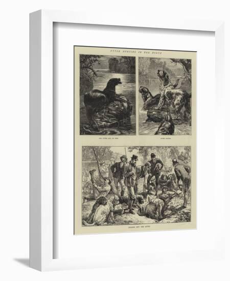 Otter Hunting in the North-Basil Bradley-Framed Giclee Print