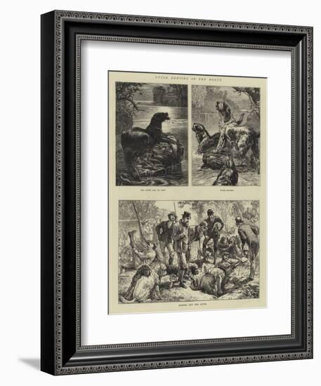 Otter Hunting in the North-Basil Bradley-Framed Giclee Print