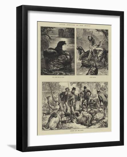 Otter Hunting in the North-Basil Bradley-Framed Giclee Print